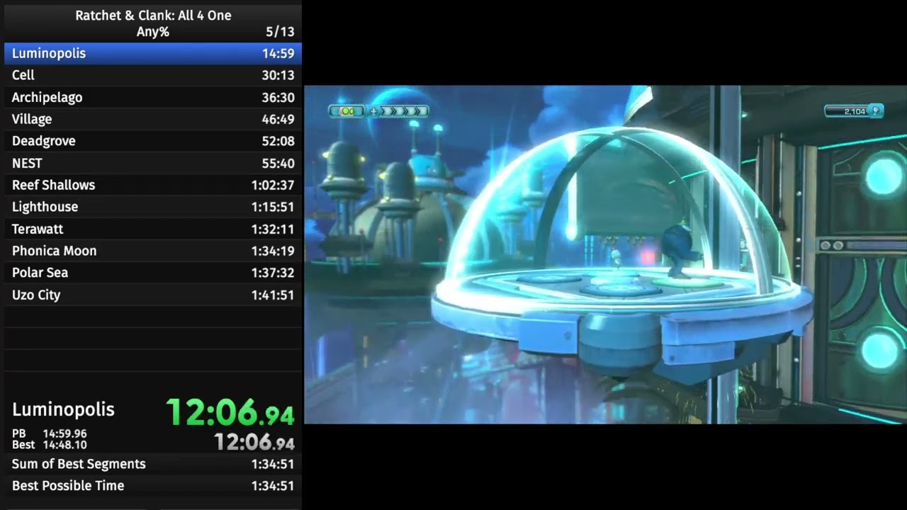Ratchet & Clank: All 4 One Any% in 1:36:38