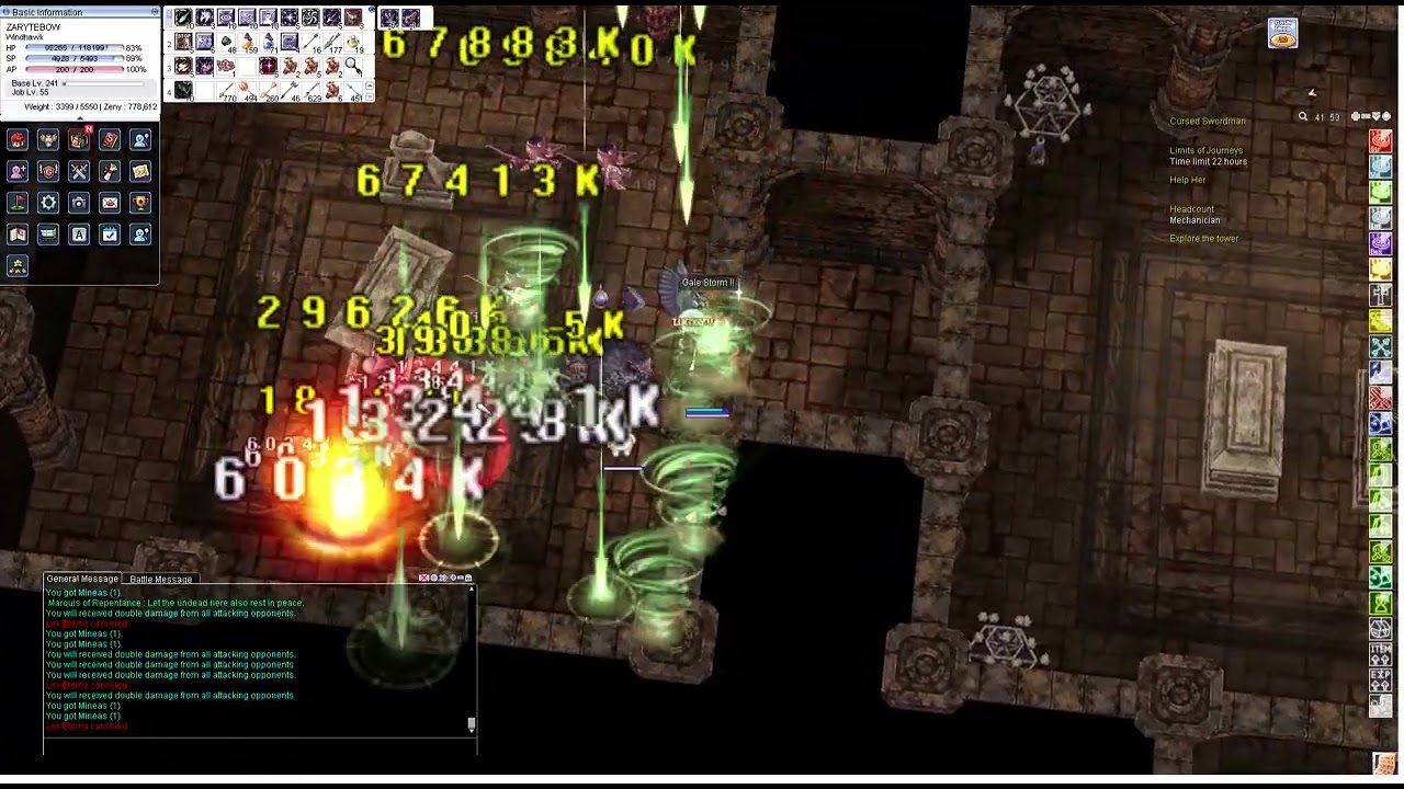 Tomb of Remorse Windhawk Auto Attack Hawk Rush iRO Chaos