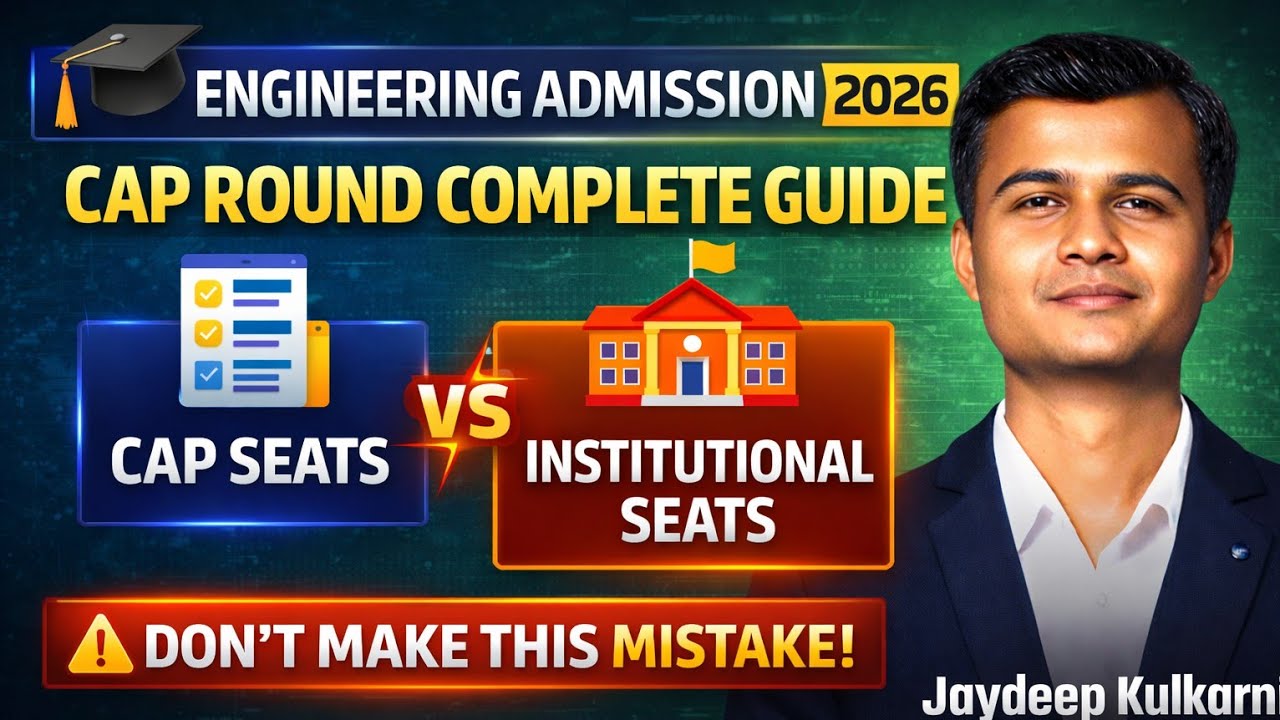 🚨CAP Round 2026 Explained | CAP Seats vs Institute Level Seats | Engineering Admission Process