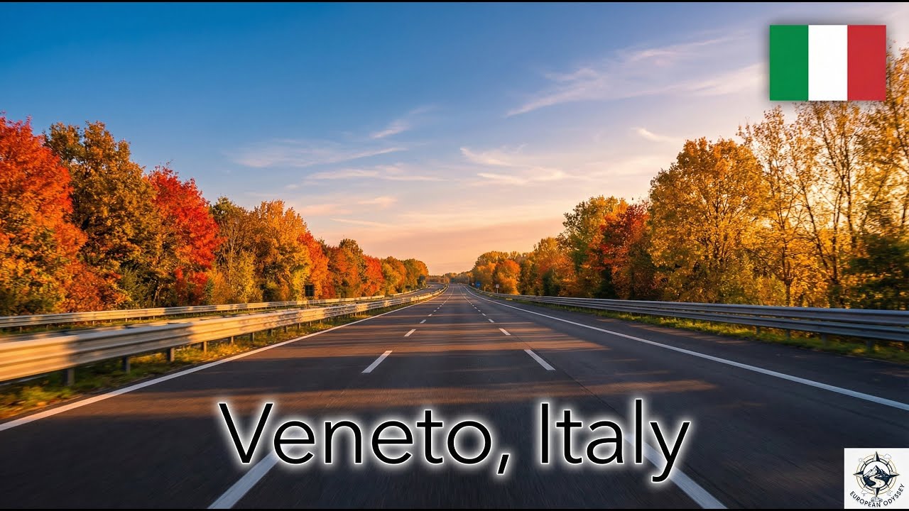 Veneto 4K | Padua to Mestrino | Relaxing Autumn Drive