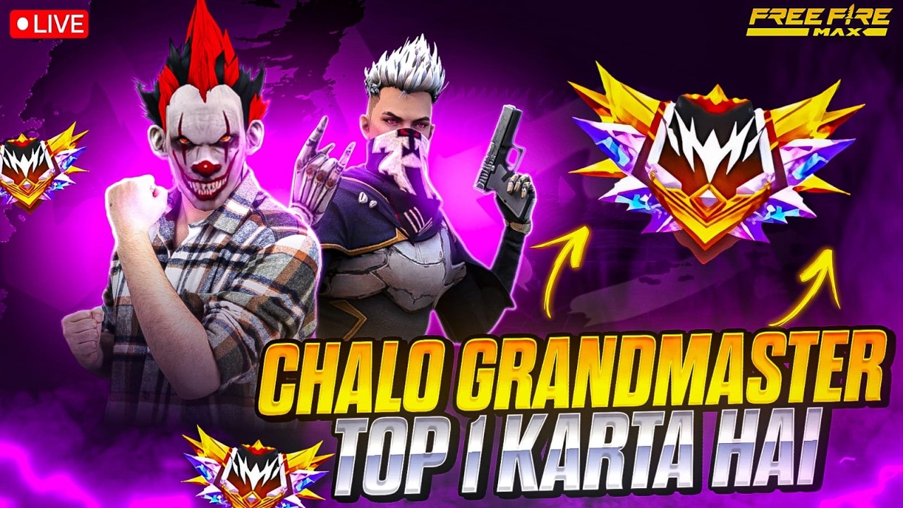NEW SEASON 😊CSR PUSH 😎 TO TOP 1😎 GRANDMASTER  #freefirelive #freefireindia #raistar #classyff