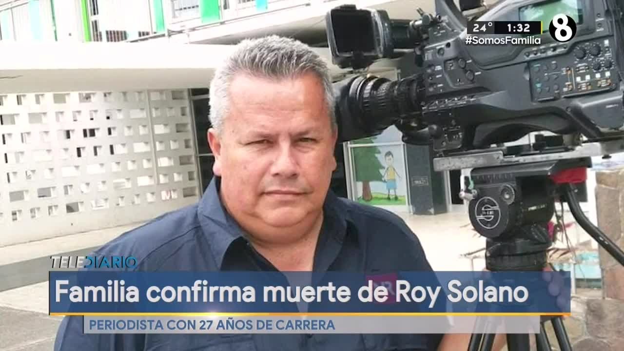 Canal 8 se solidariza por p&eacute;rdida de periodista Roy Solano