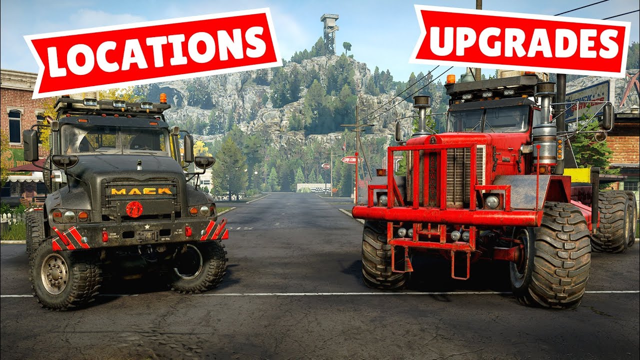 Kenworth 963 & Mack Defense Locations + Upgrades | Snowrunner