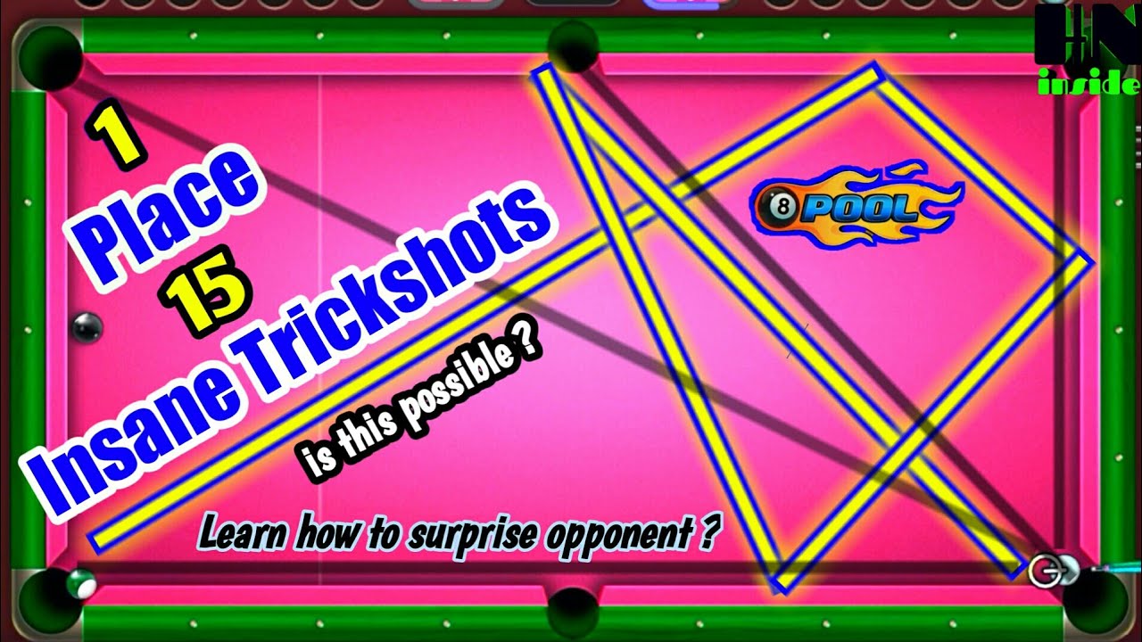 Knuckle Shots Tutorial#1 || 15 Insane Trickshots to 100% kill your opponent || 8 Ball Pool