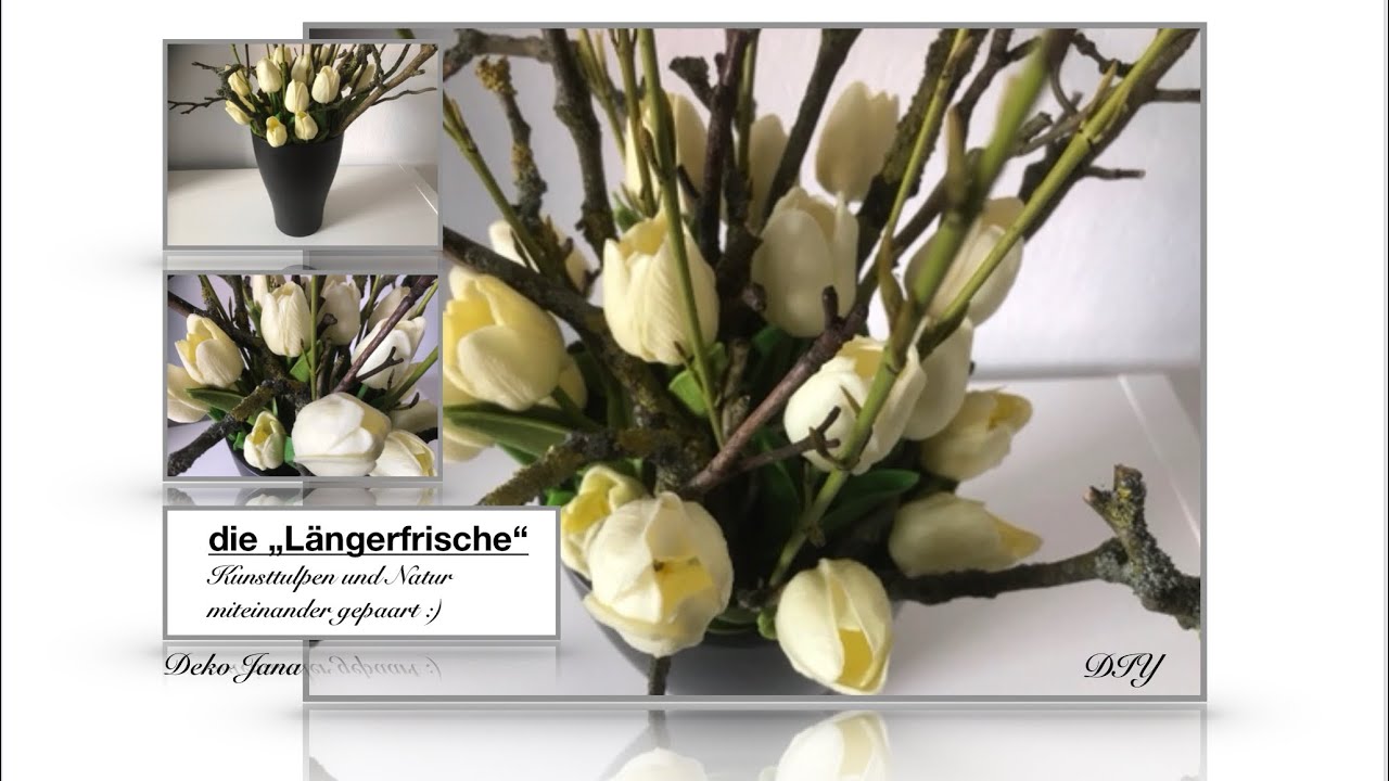 DIY: Frühlingsdeko, Tischdeko zum einfach nur genießen, Kunst und Natur vereint  🌷🌷/ Deko Jana