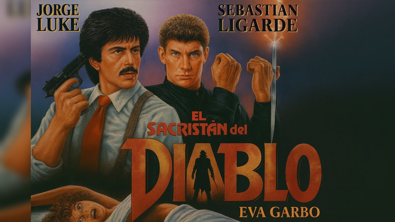 Sacrist&aacute;n del diablo (1992), de Jorge Luke con Sebastian Ligarde & Eva Garbo.