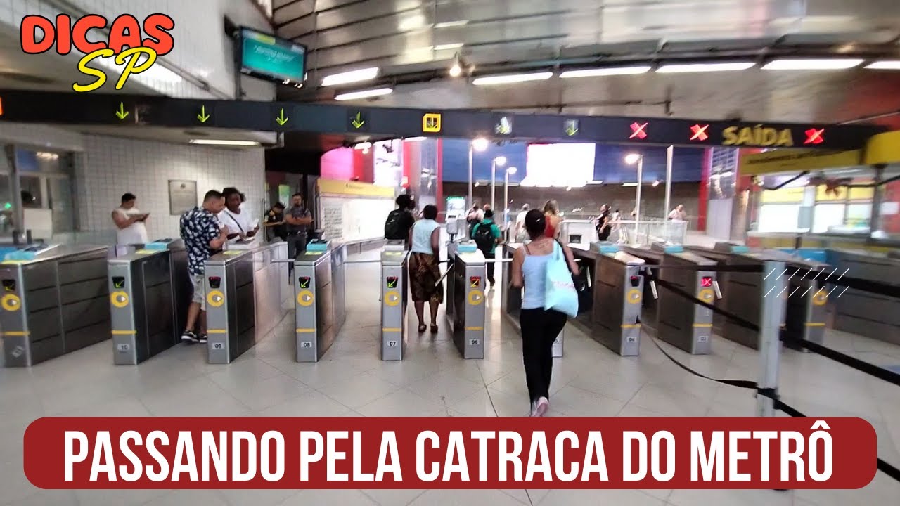 #05 Como passar pela catraca do metrô em SP