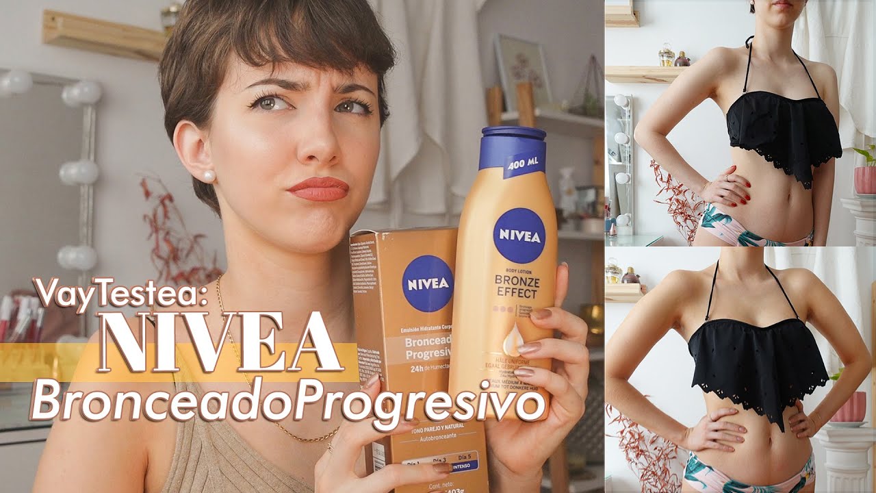 probé el AUTOBRONCEANTE de NIVEA y te cuento TODO! #VayTestea + SORTEO