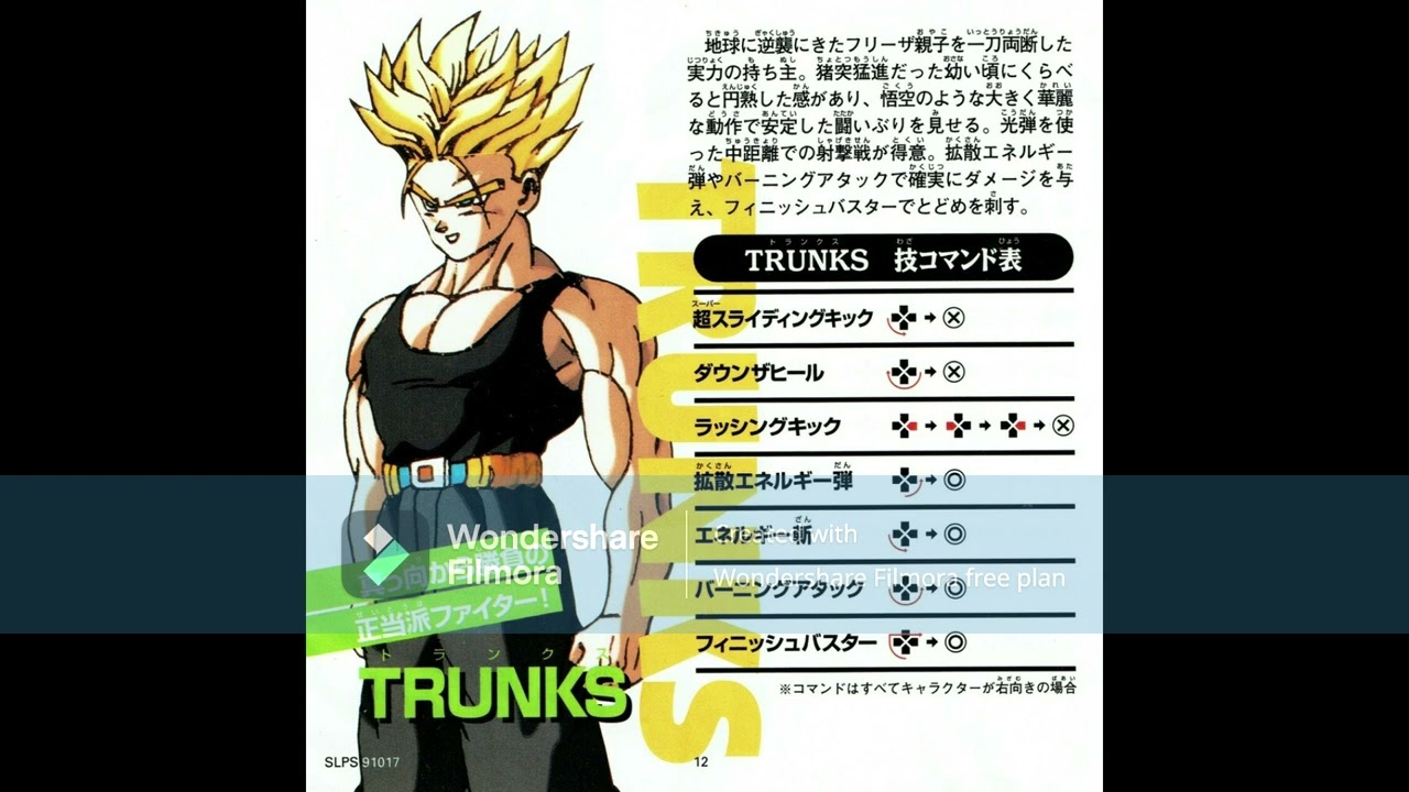 Hikari no Willpower (Future Trunks) Dragon Ball Z Ultimate Battle 22 - AI cover