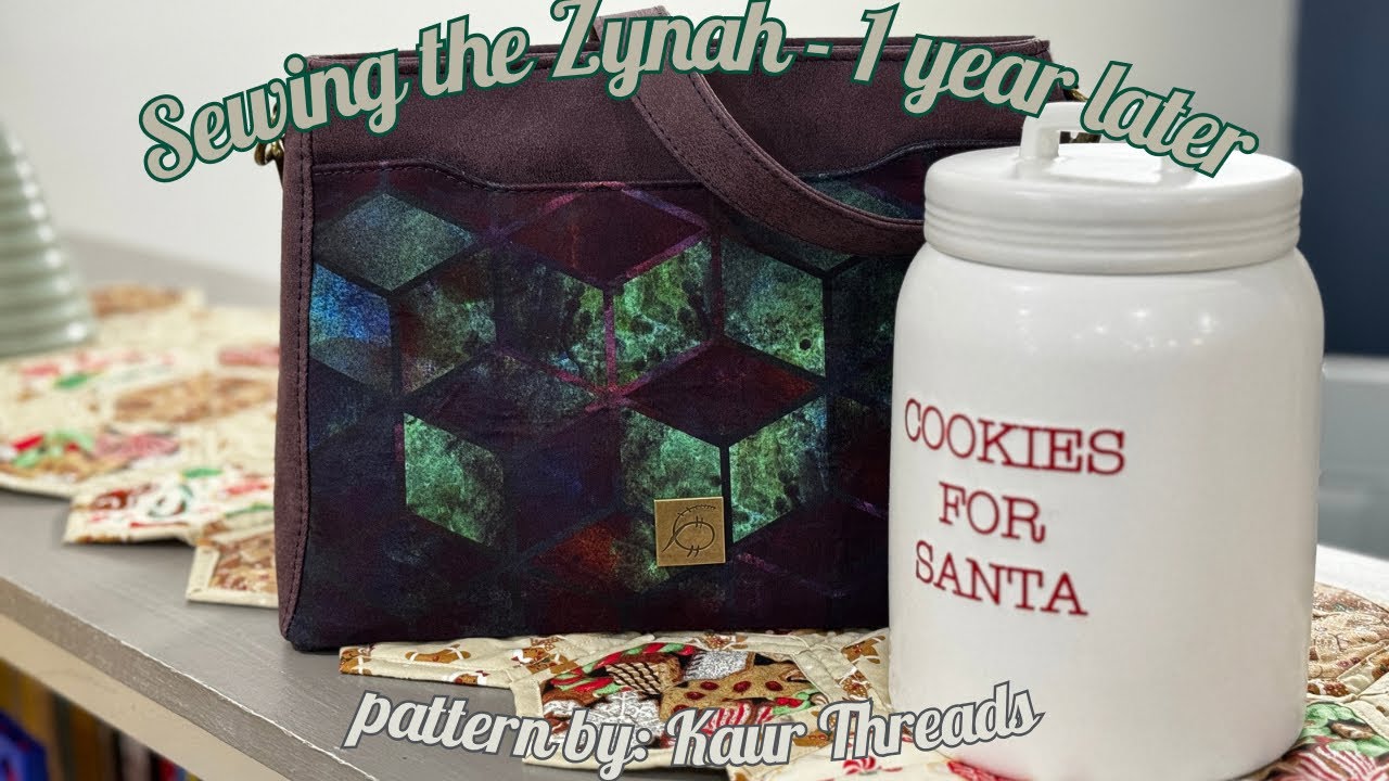 Celebrate my first year on YouTube by sewing the Zynah bag with me!