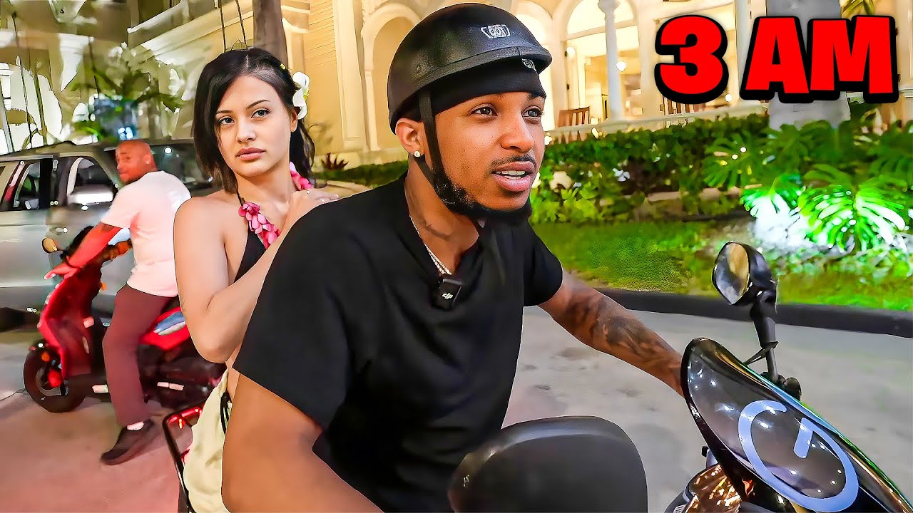 DDG & Wendy Ortiz Ride Mopeds at 3 AM in Hawaii.. (WENT WRONG)