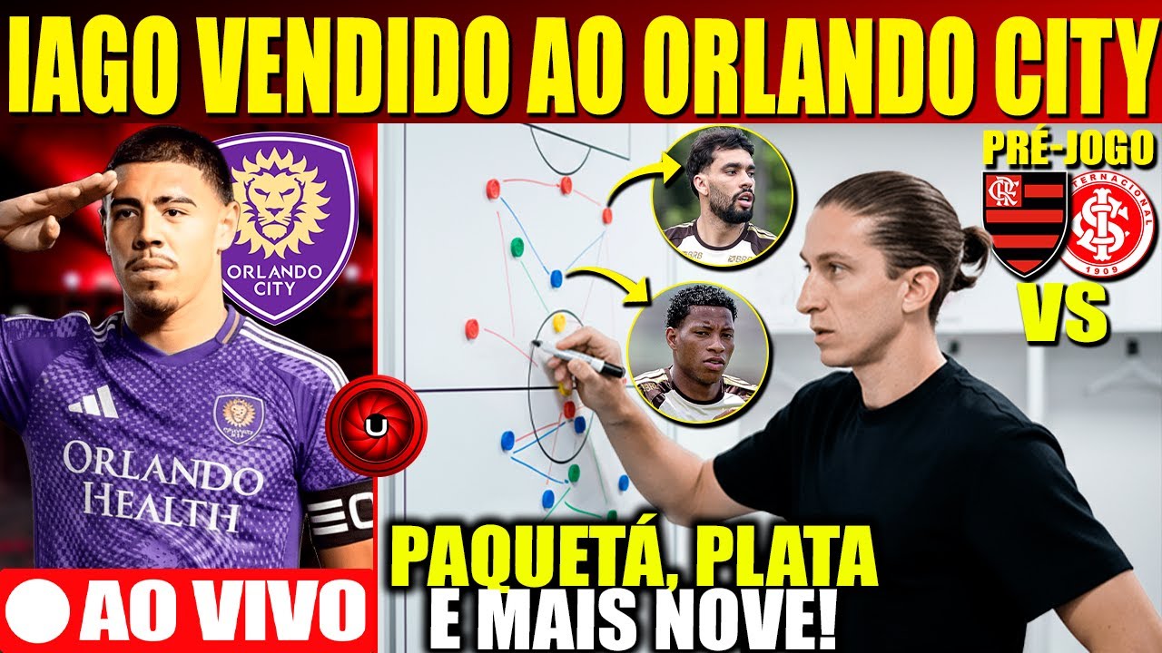 PRÉ JOGO: FLAMENGO X INTERNACIONAL,PAQUETÁ TITULAR, ZAGUEIRO IAGO VENDIDO