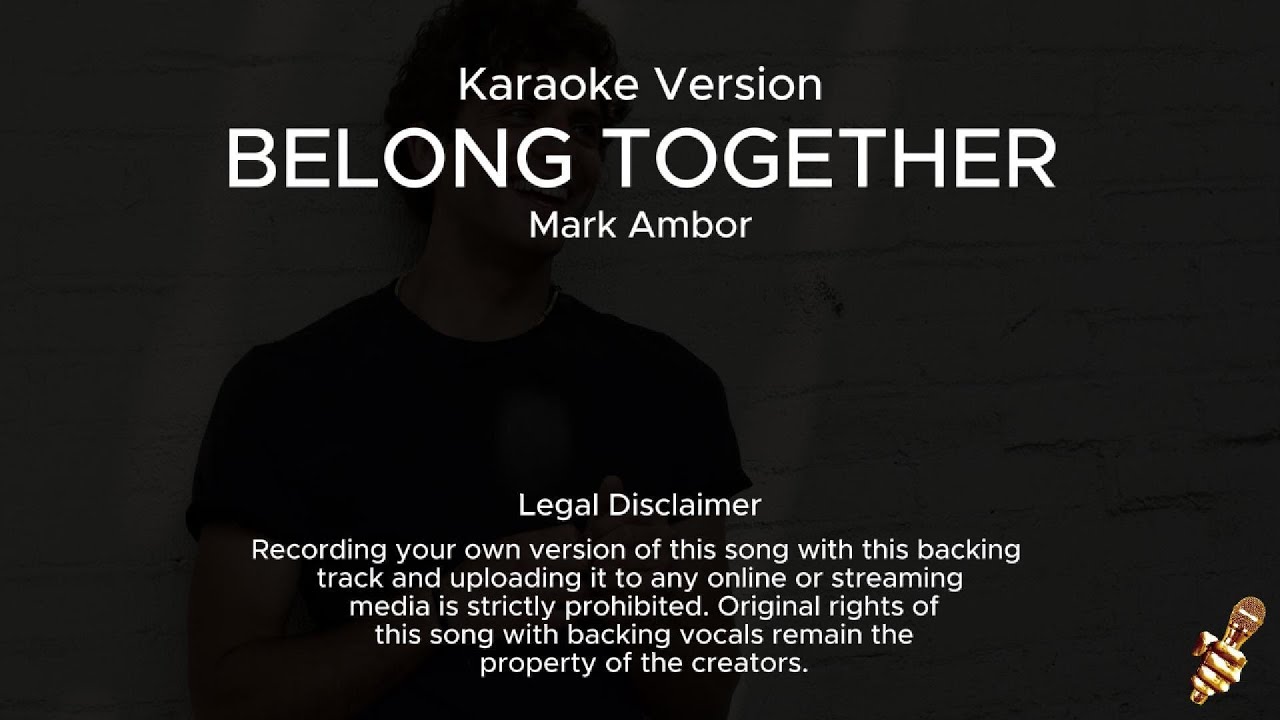 Mark Ambor - Belong Together (Karaoke Version)