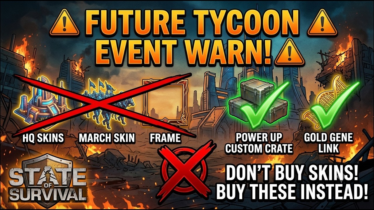 Future Tycoon Reward Guide: Don't Make This Skin Mistake! | State of Survival