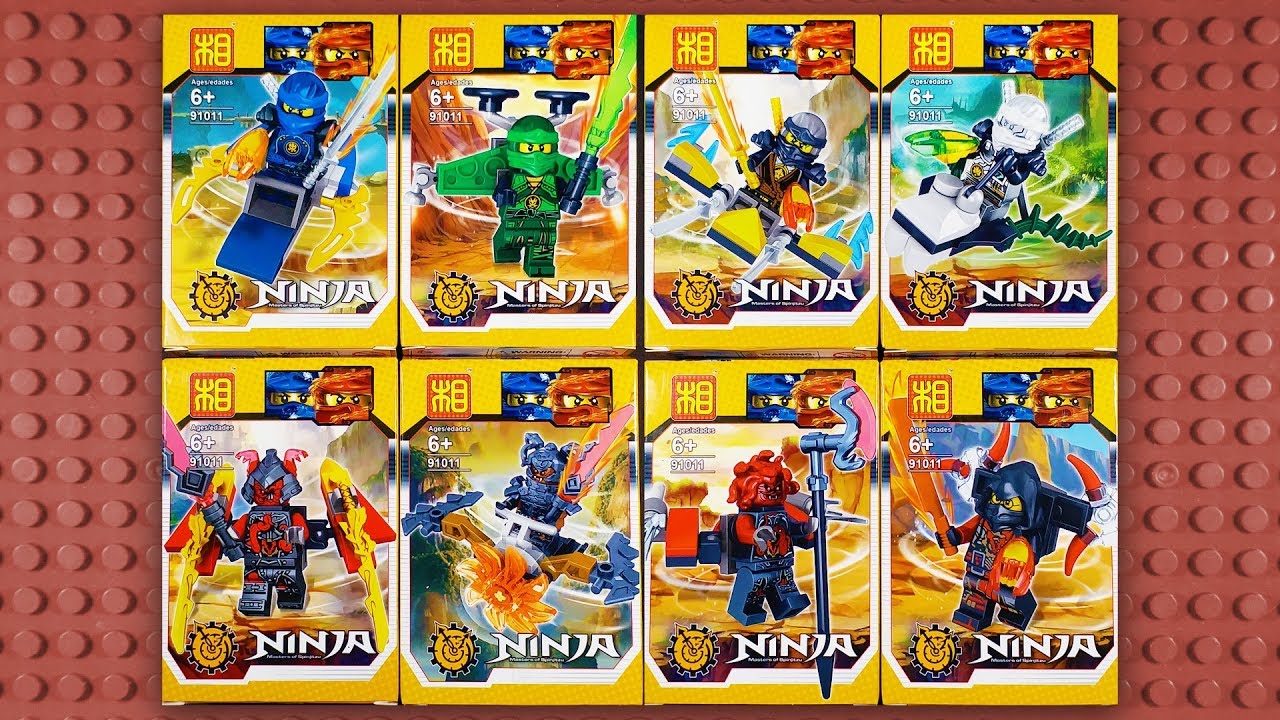LEGO Ninjago Hands of Time Minifigures (knock-off) LEZI 91011
