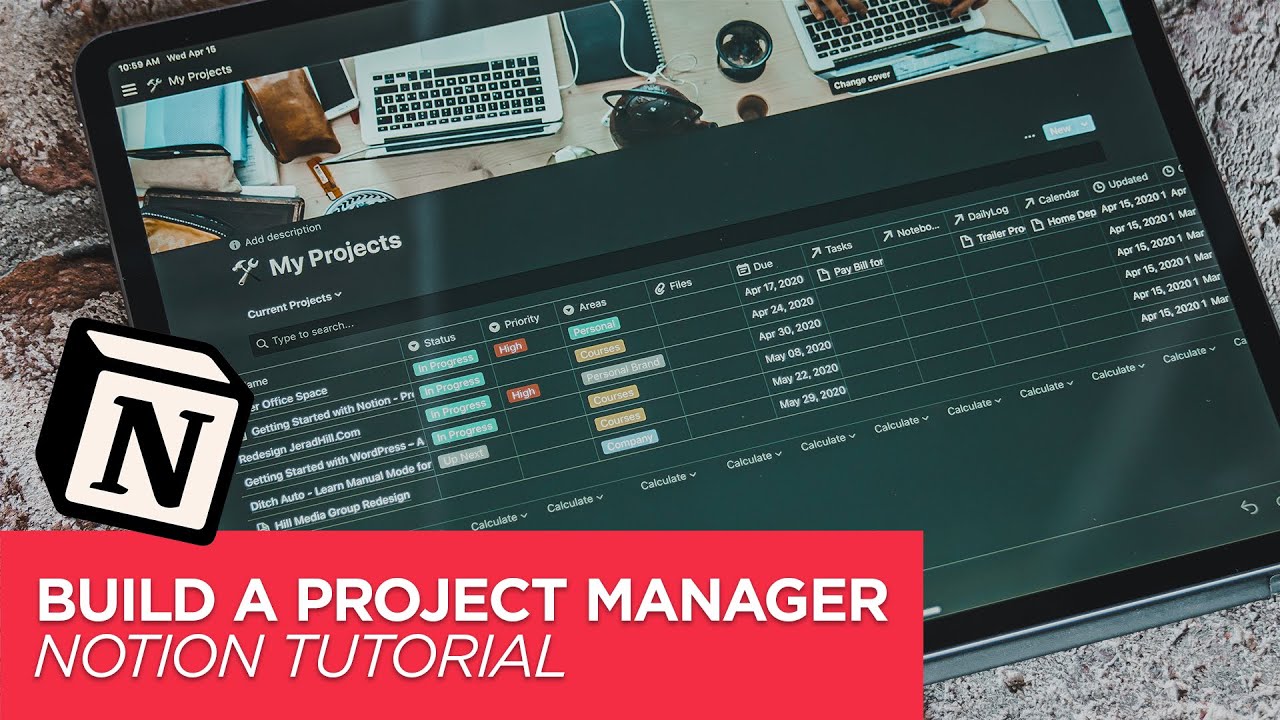 How To Create a Project Manager in Notion - Tutorial