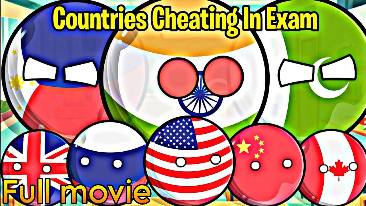 Countries Cheating In Exam 😂[Funny And Interesting] 😂😂 [Full Movie] #countryballs #worldprovinces