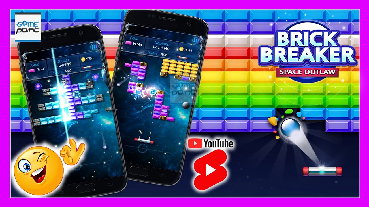Brick Breaker King : Space Outlaw #Shorts | Bricks Breaker Game #gamepointpk #game #androidgames