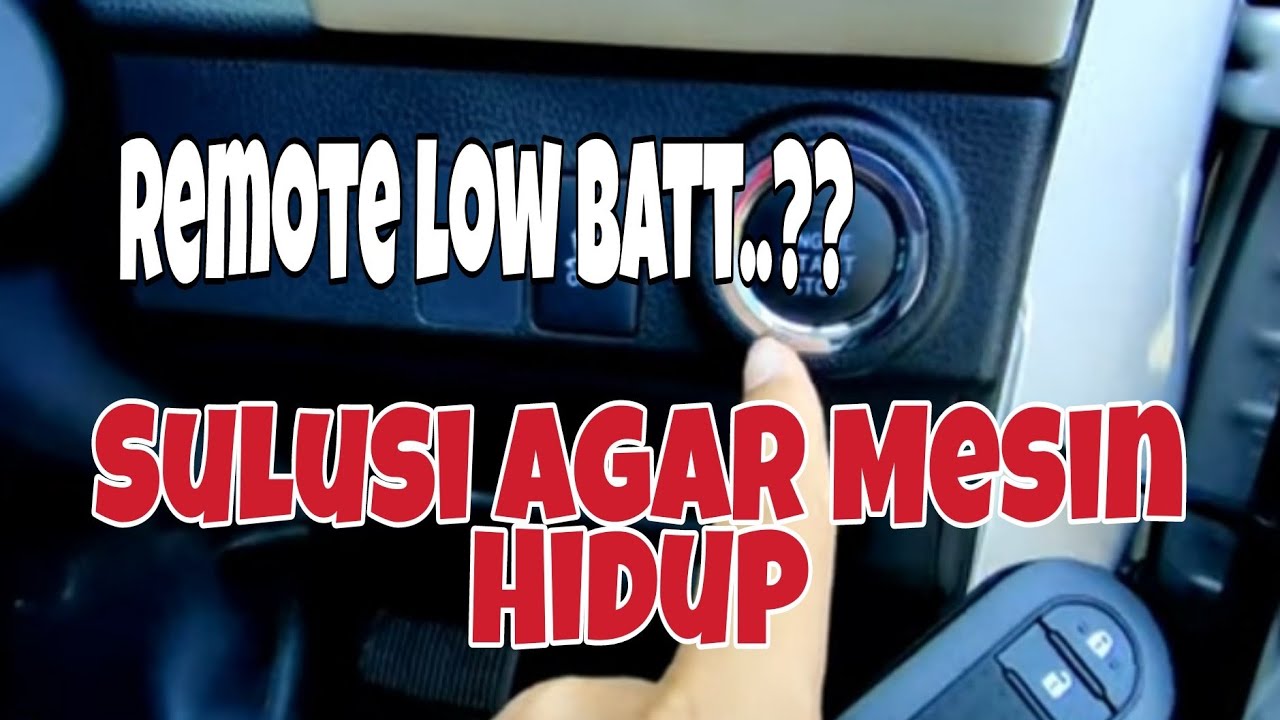 Cara Mengatasi Remote Smart key yang low battery | New rush Terios