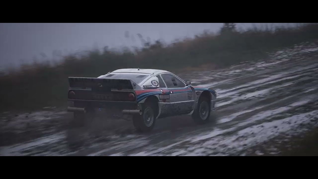 ACR - Lancia Rally 037 Evoluzione 2   Wales Rally   Afon Biga   Banc Gwyn rain fun drive tv cam