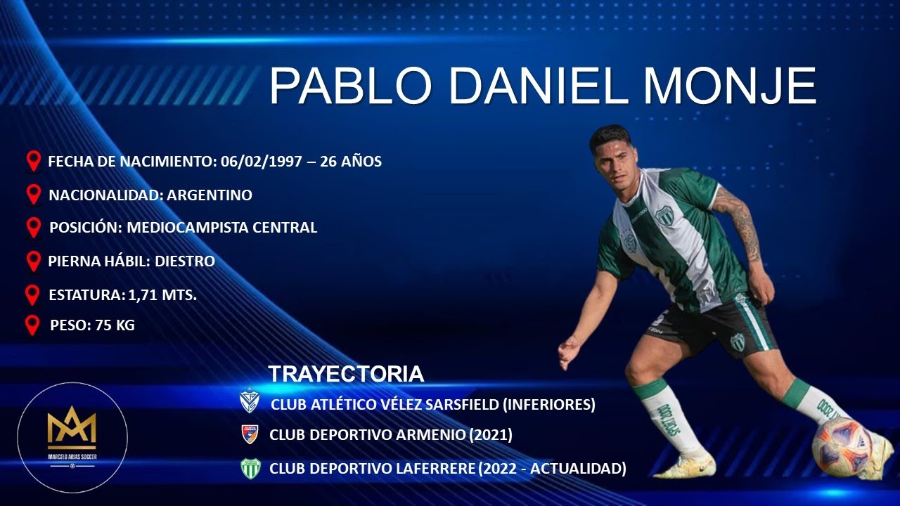 Pablo Daniel Monje | Mediocampista | Video Compacto Fútbol 2023