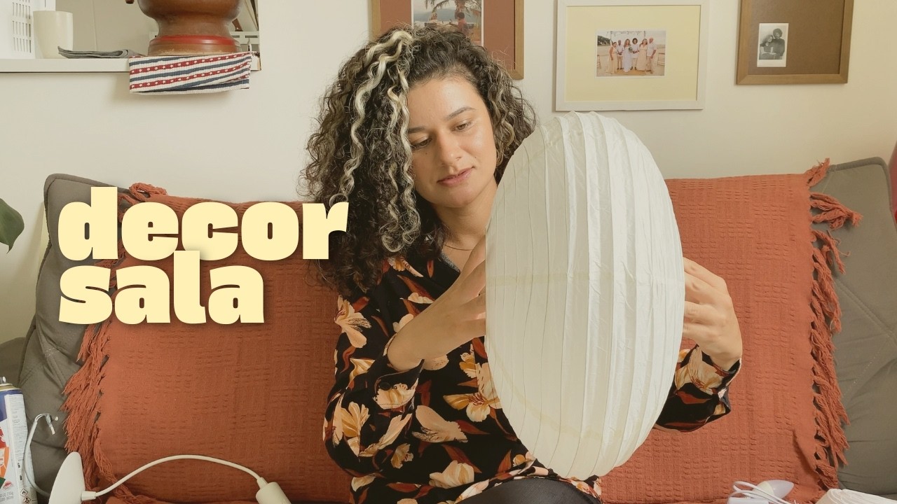 Como deixei minha sala mais aconchegante com luminárias japonesas