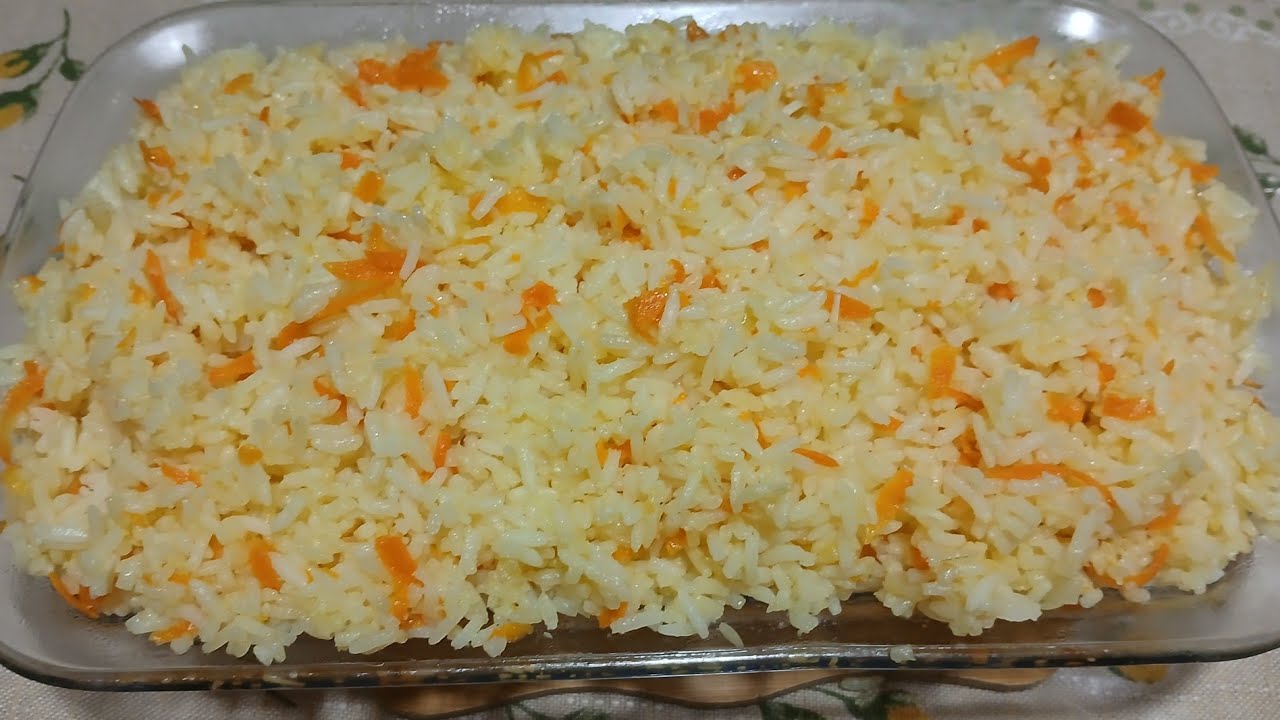 Como Fazer Arroz Branco com Cenoura (BEM SOLTINHO!)