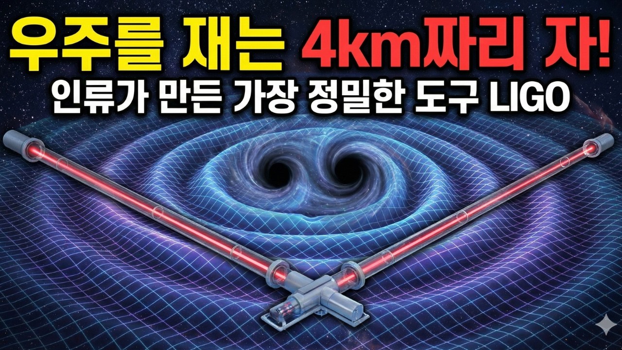 🌙 틀어놓고 주무세요: 머리카락 굵기의 1경 배? 상상을 초월하는 빛의 자, LIGO의 정밀도!