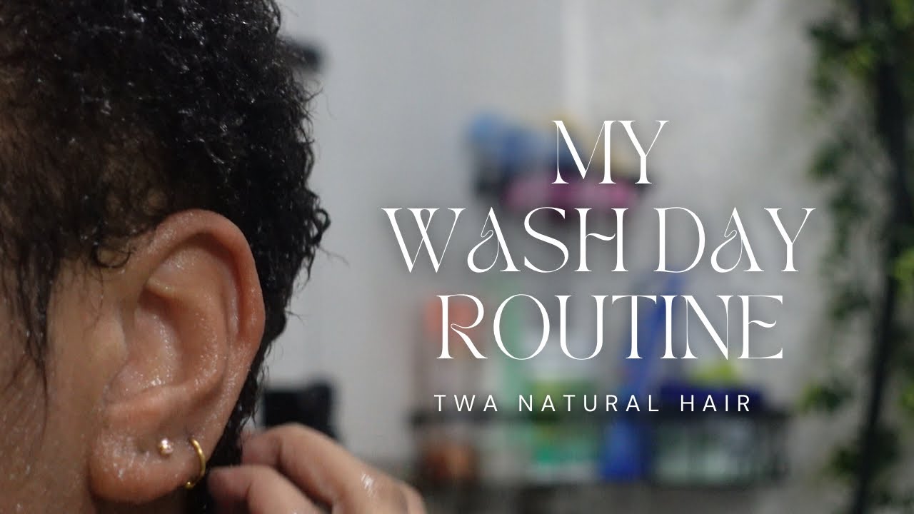 TWA NATURAL HAIR ROUTINE | Wash & Style Routine for Defined Curls