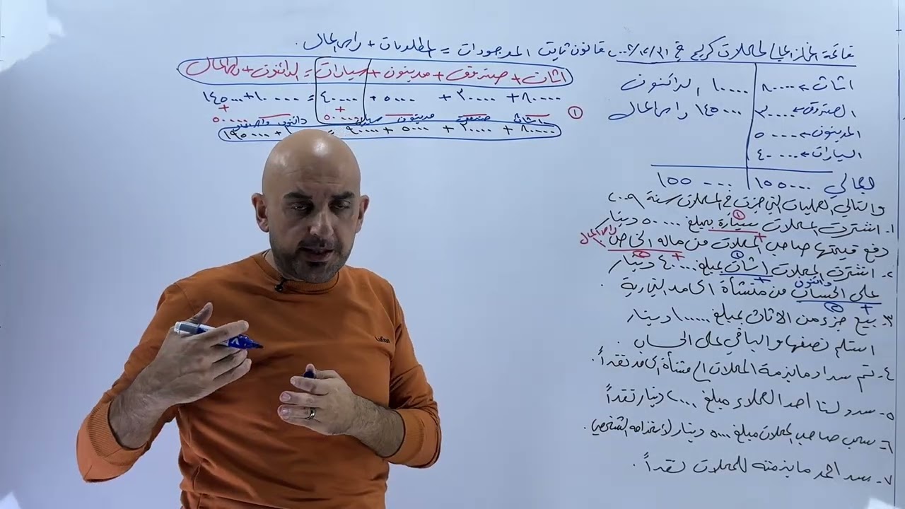 القيد المزدوج تدريب 2