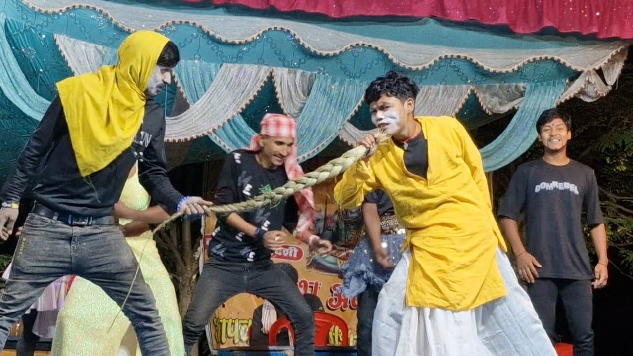 Gents Group Dance | सैटेंट वीडियो कॉमेडी प्रोग्राम ( Panch Pokhariya Nach Program Aftab Alam !!
