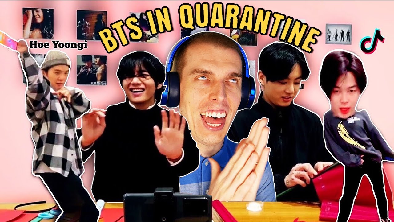 😂😂 Comedian Reacts to BTS in quarantine 😂😂