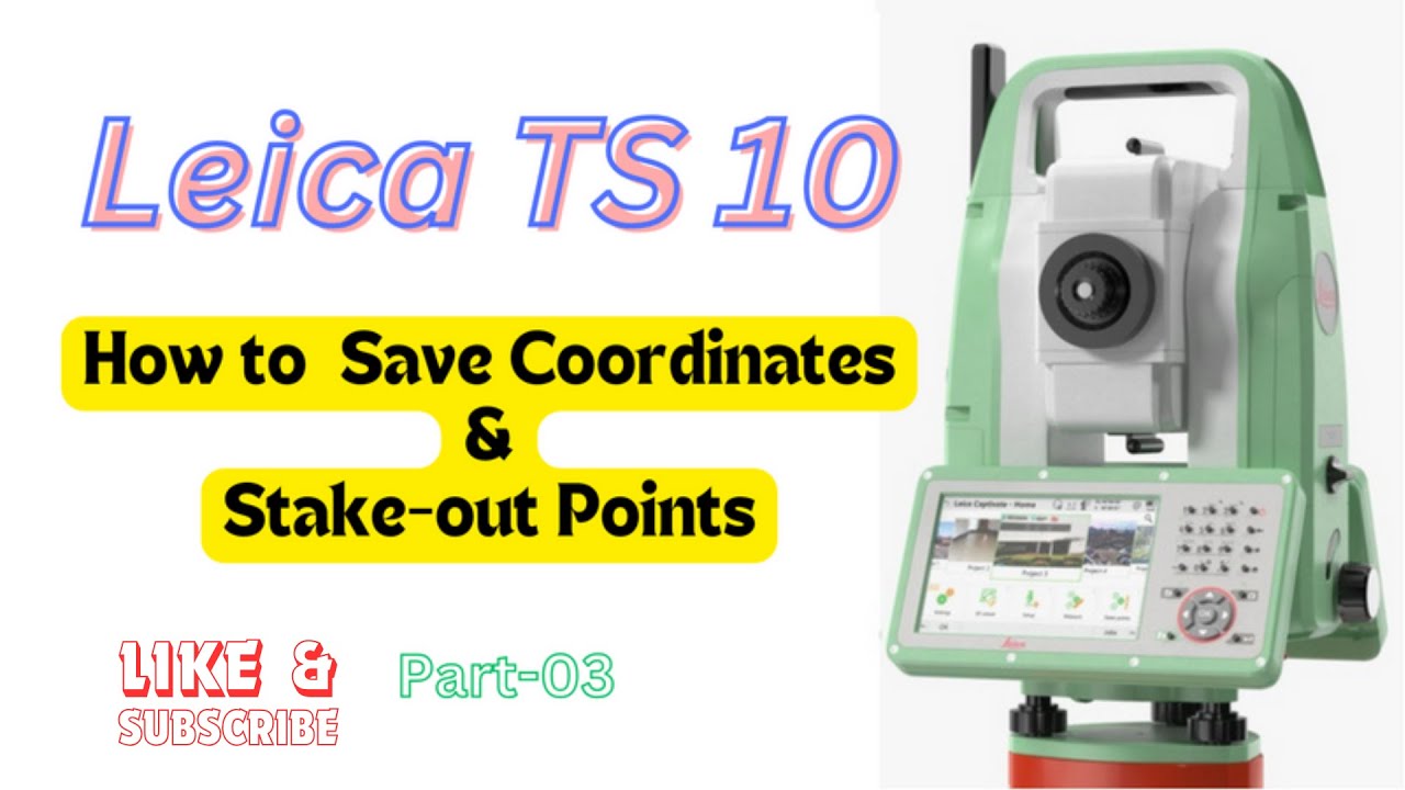 How to StakeOut Leica TS10 | Total Station Survey Training | Surveying | Leica TS10