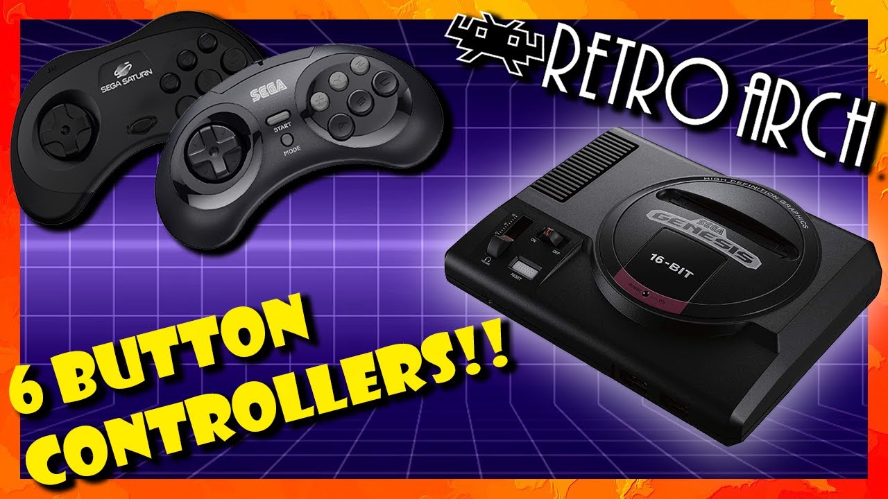 How to remap a 6 button controller in retroarch for your Sega Genesis Mini! (Hakchi CE Tutorial)