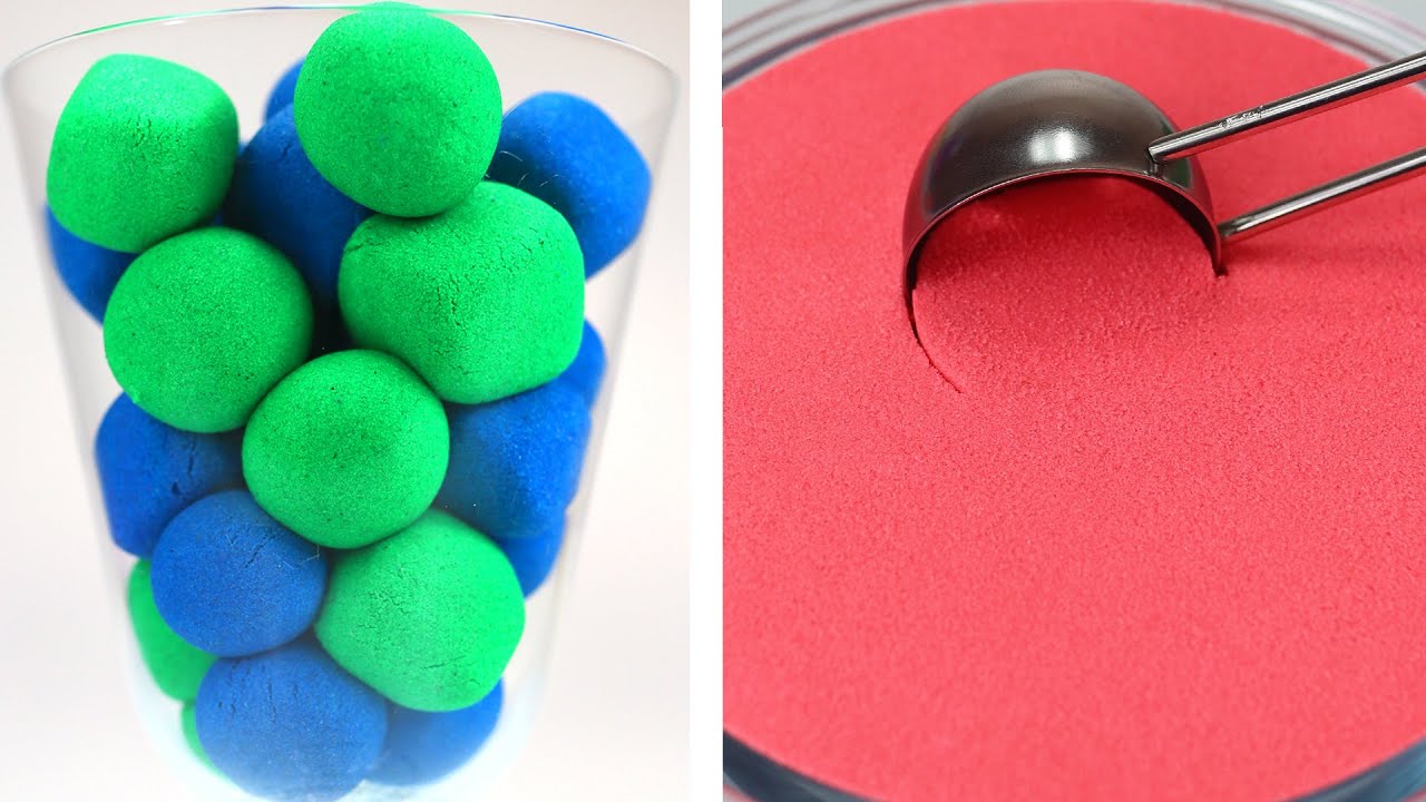 1 Hour Kinetic Sand ASMR! Satisfying Sand ASMR Cutting! Relaxing Kinetic Sand ASMR #49
