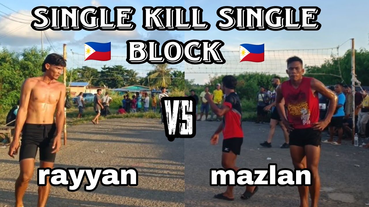 HANTAHAN SAPI  SINGLE KILL BLOCK 🇵🇭MAZLAN VS RAYYAN 🇵🇭 SAMA² KUAT JO VOLLEYBALL SEMPORNA 2025 HD 