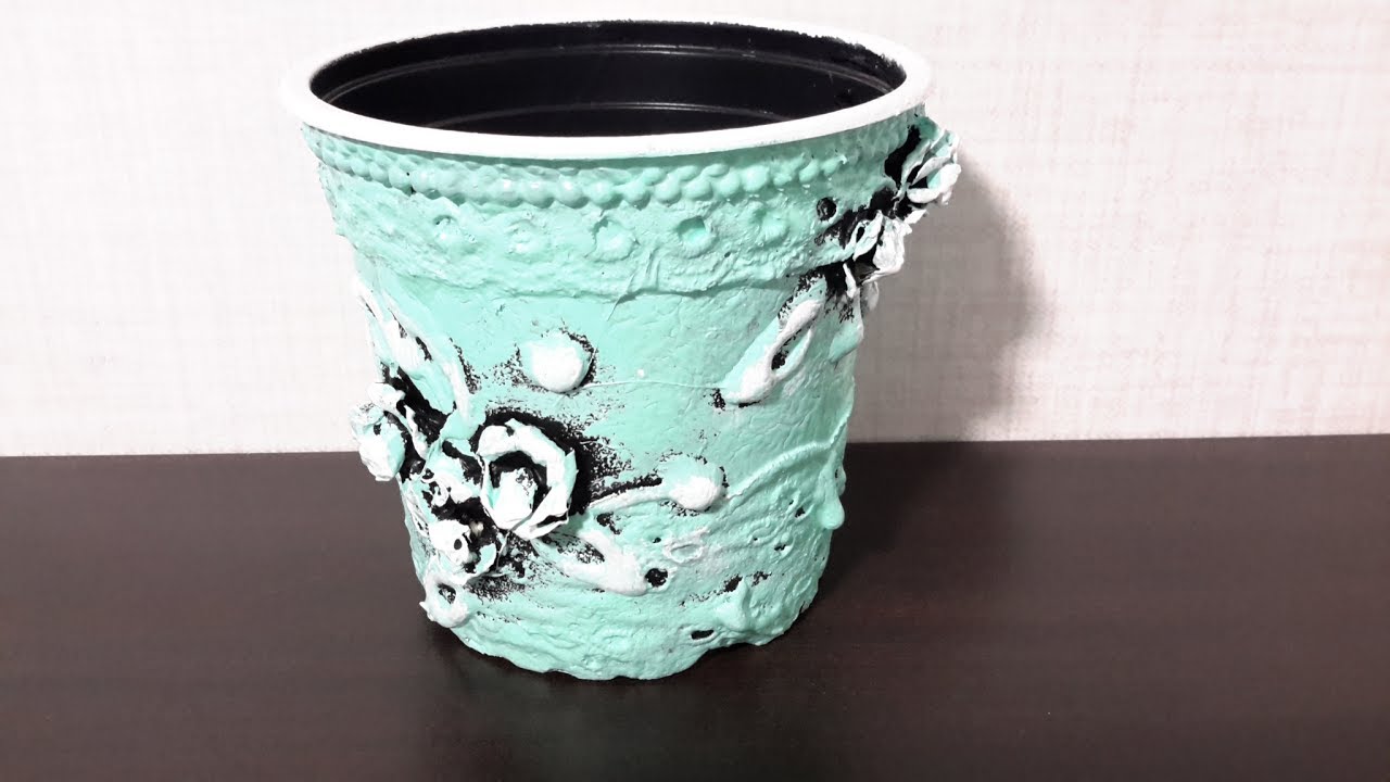 КАШПО ИЗ НИЧЕГО В ВИНТАЖНОМ СТИЛЕ 💚...KASHPO FROM NOTHING...花盆自己手中