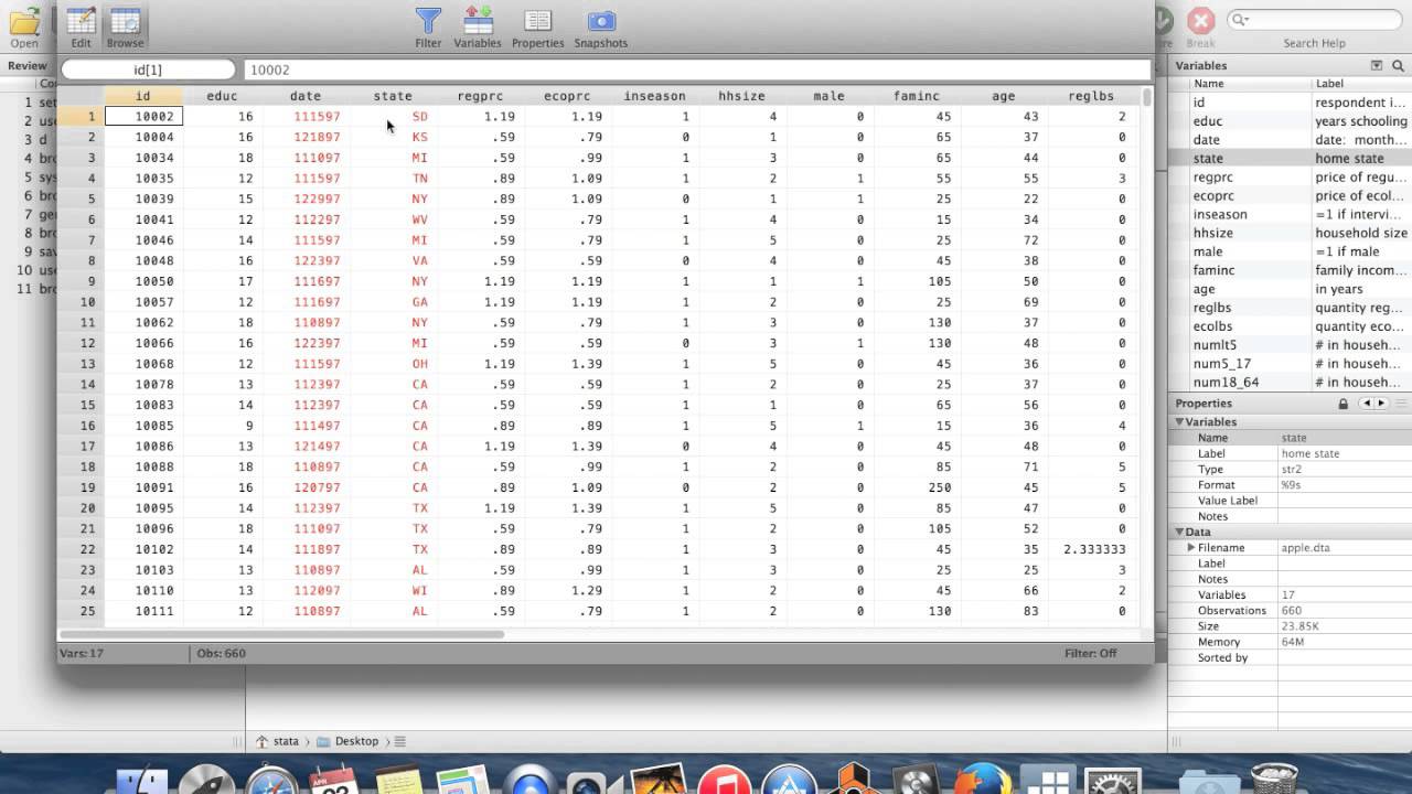 Stata for Undergraduates 14: Combining Data Sets