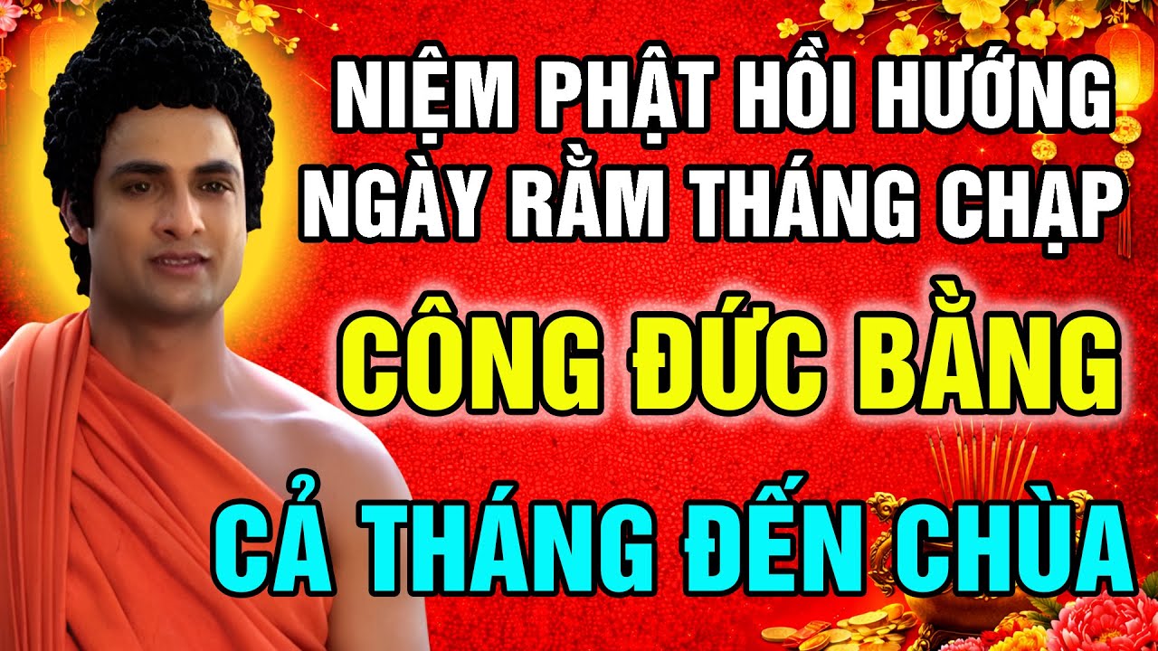 LỜI PHẬT DẠY: NIỆM PHẬT RỒI HỒI HƯỚNG NGÀY RẰM THÁNG CHẠP, CÔNG ĐỨC RẤT LỚN NHƯ MỘT THÁNG ĐẾN CHÙA