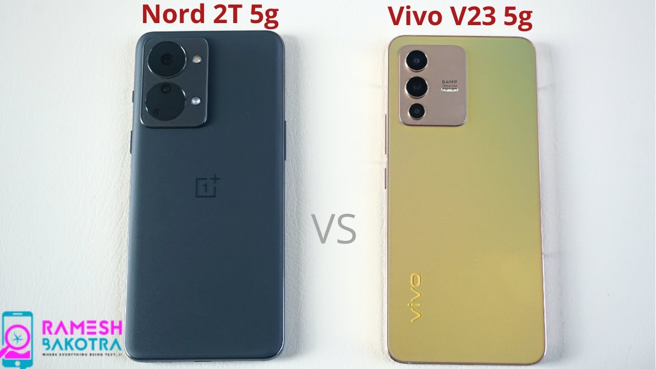 OnePlus Nord 2T 5g vs Vivo V23 5g Speed Test and Camera Comparison