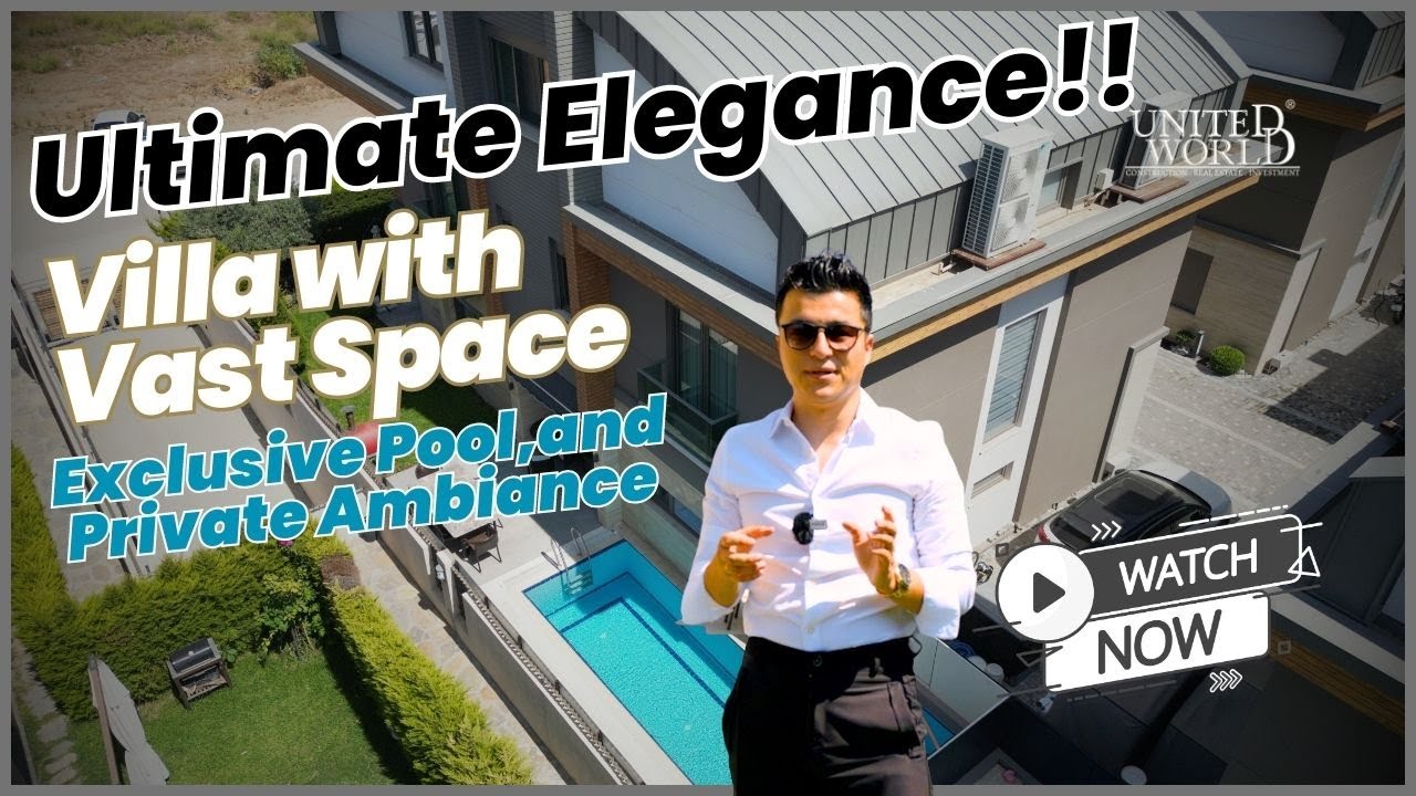 Ultimate Elegance: Tour a Villa with Vast Space, Exclusive Pool, and Private Ambiance - ANTALYA