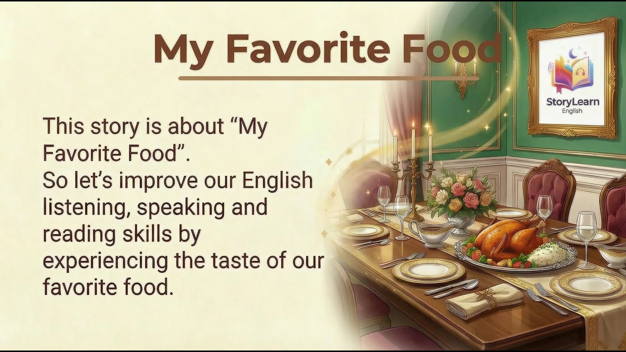 My Favorite Food | Easy English Story for Beginners (A1) | Learn English Through Stories | practice