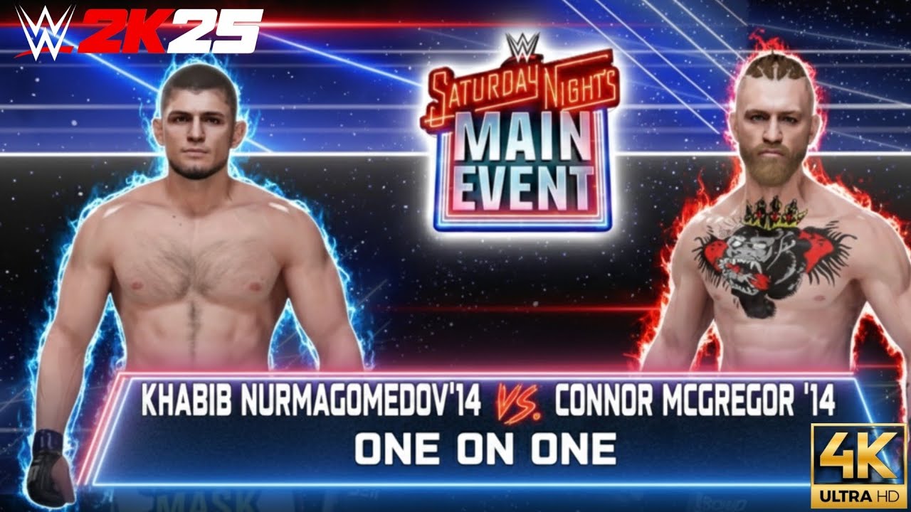FULL MATCH: Khabib Nurmegamedov vs. Conor McGregor: WWE2K25 Main Event 