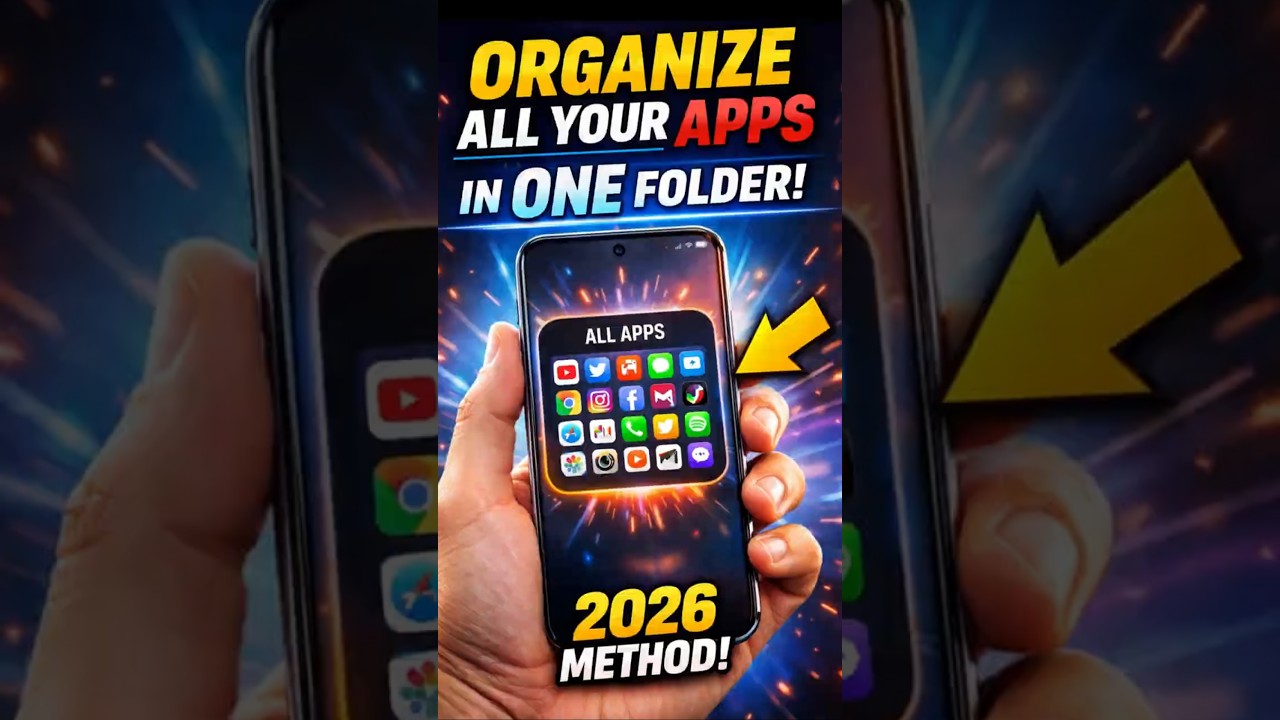 How to Organize All Apps in One Folder on PC (2026) | Clean Desktop Fast  #eztech #techtips #shorts