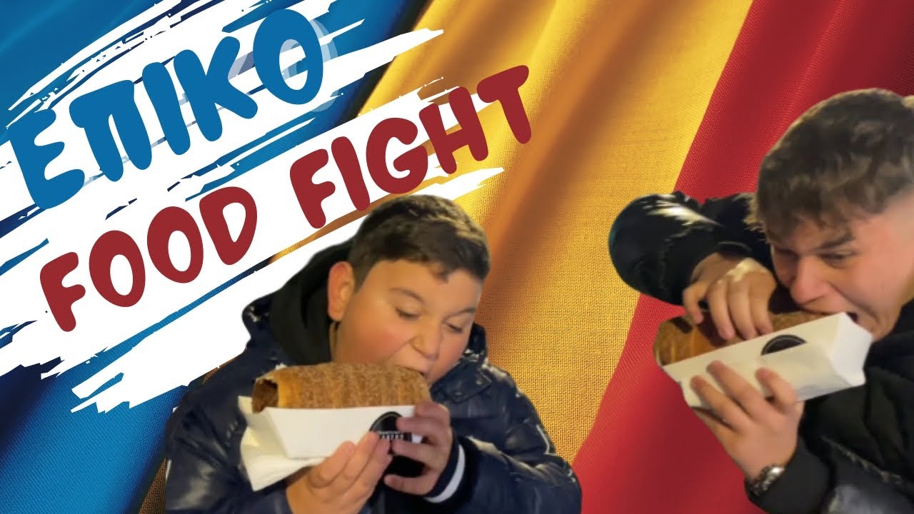 ΕΠΙΚΟ FOOD FIGHT ME GREGORY ΣΤΗΝ ΡΟΥΜΑΝΙΑ!!!🧛‍♂️🥨🥪🌭
