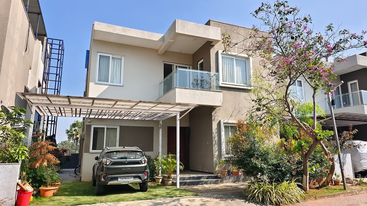4 BHK GATED SEMI FURNISHED DUPLEX VILLA FOR SALE NEAR RGI AIRPORT HYDERABAD ELIP PROPERTY