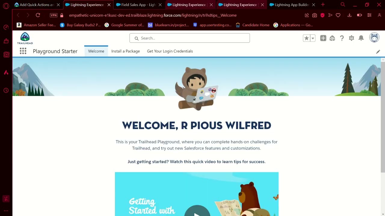 Add Quick Actions and Activate the App Unit |  Salesforce Trailhead
