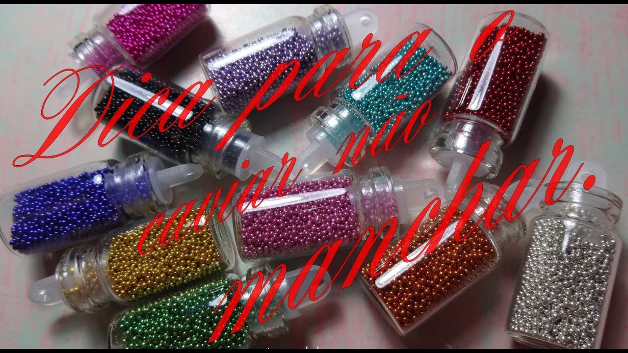 Como Fazer Para O Caviar Não Manchar-JÓIAS PARA UNHAS-