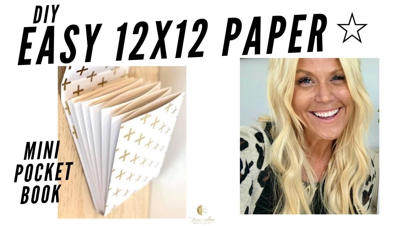 DIY Easiest Mini Accordion Pocket Book EVER!!! 12x12 paper