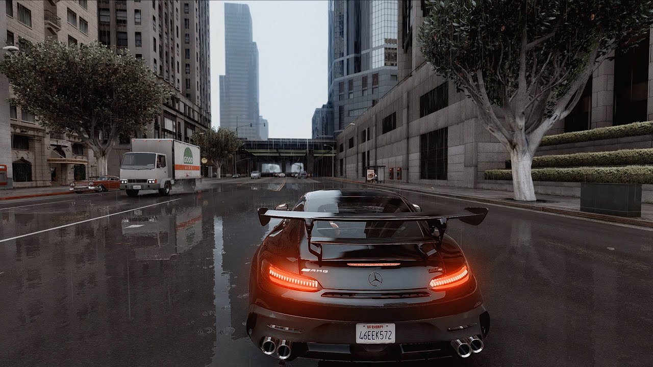 Mercedes-AMG GT Black Series in CineREALISM 2.0 GTA5 Graphic Mod